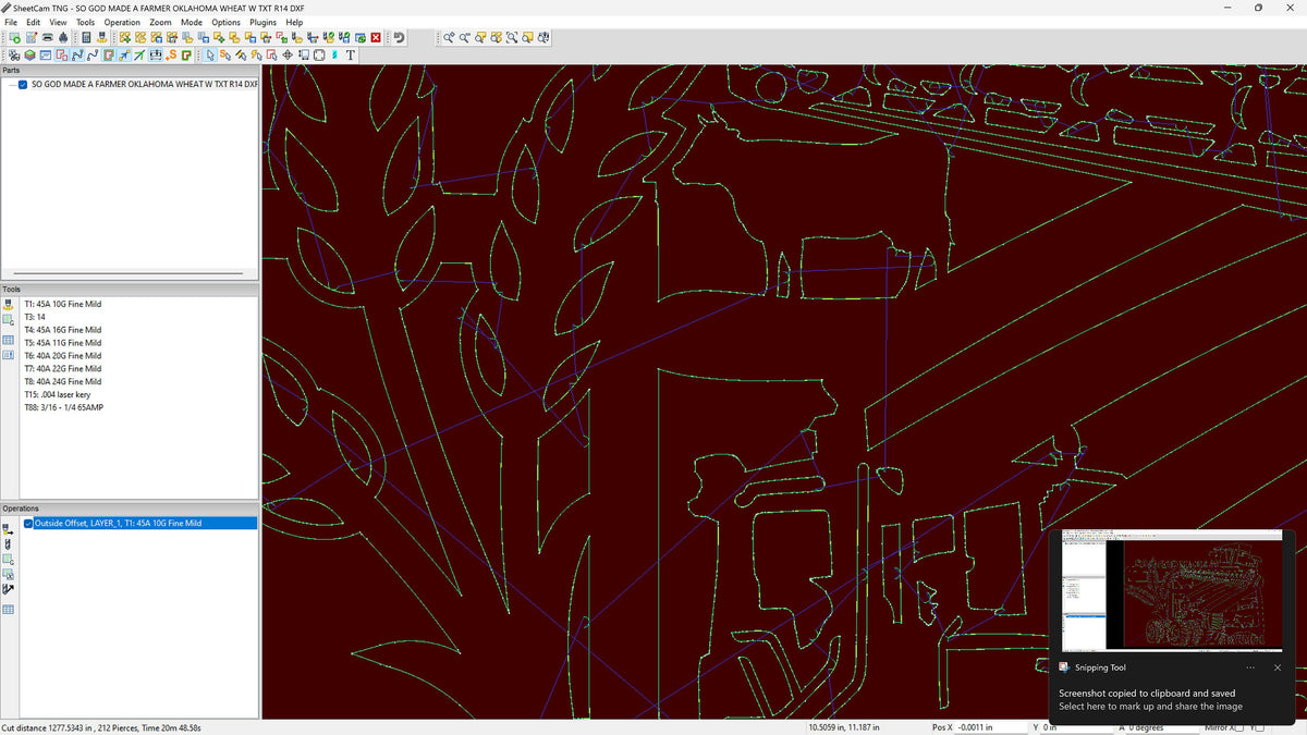 Oklahoma Wheat So God Made a Farmer Sign vector paths in design software (photo 4)