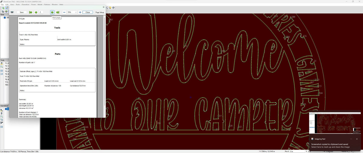 Welcome to Our Camper Sign vector paths in design software (photo 5)