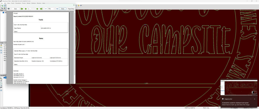 Welcome to Our Campsite Sign vector paths in design software (photo 5)
