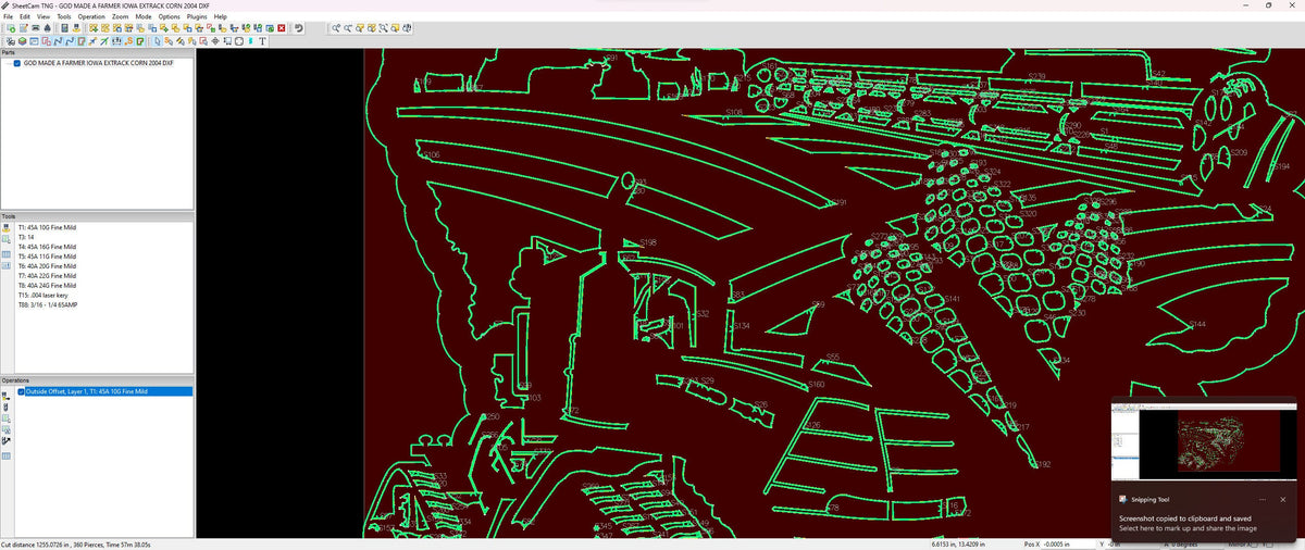 Iowa Tracked Tractor Farm Scene Sign, No Lettering vector paths in design software (photo 6)