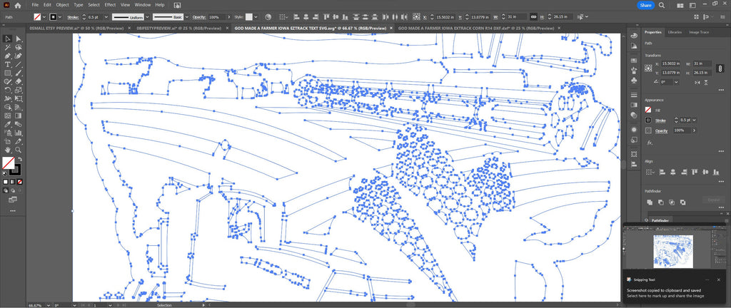Iowa Tracked Tractor Farm Scene Sign, No Lettering vector paths in design software (photo 9)