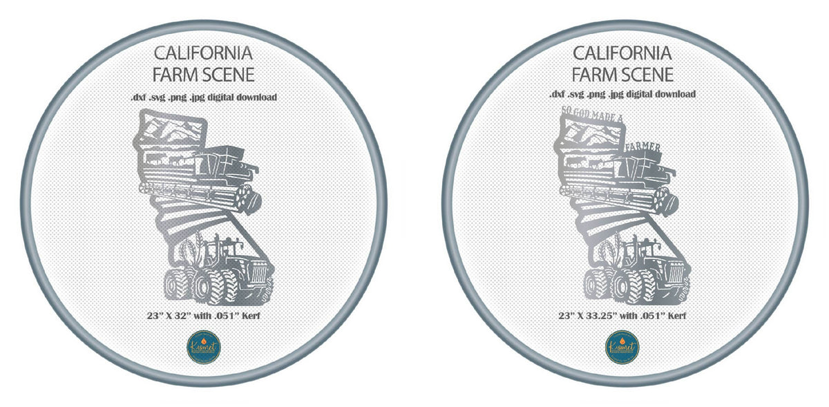California Farm Signs, Set of 2 DXF/SVG design preview with file details (photo 3)