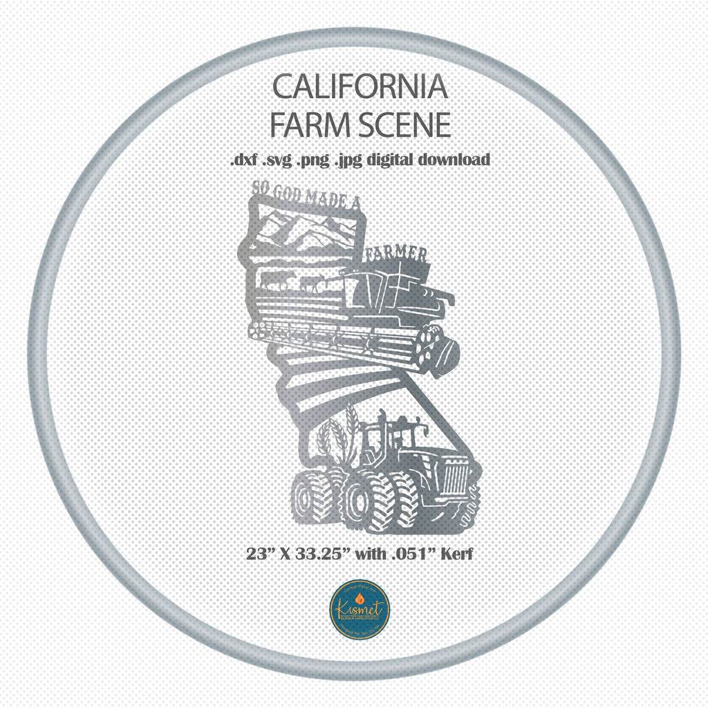 California Farm Signs, Set of 2 DXF/SVG design preview with file details (photo 4)