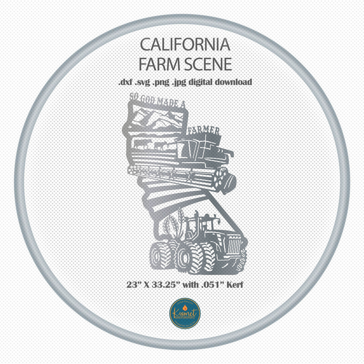 California Farm Signs, Set of 2 DXF/SVG design preview with file details (photo 4)
