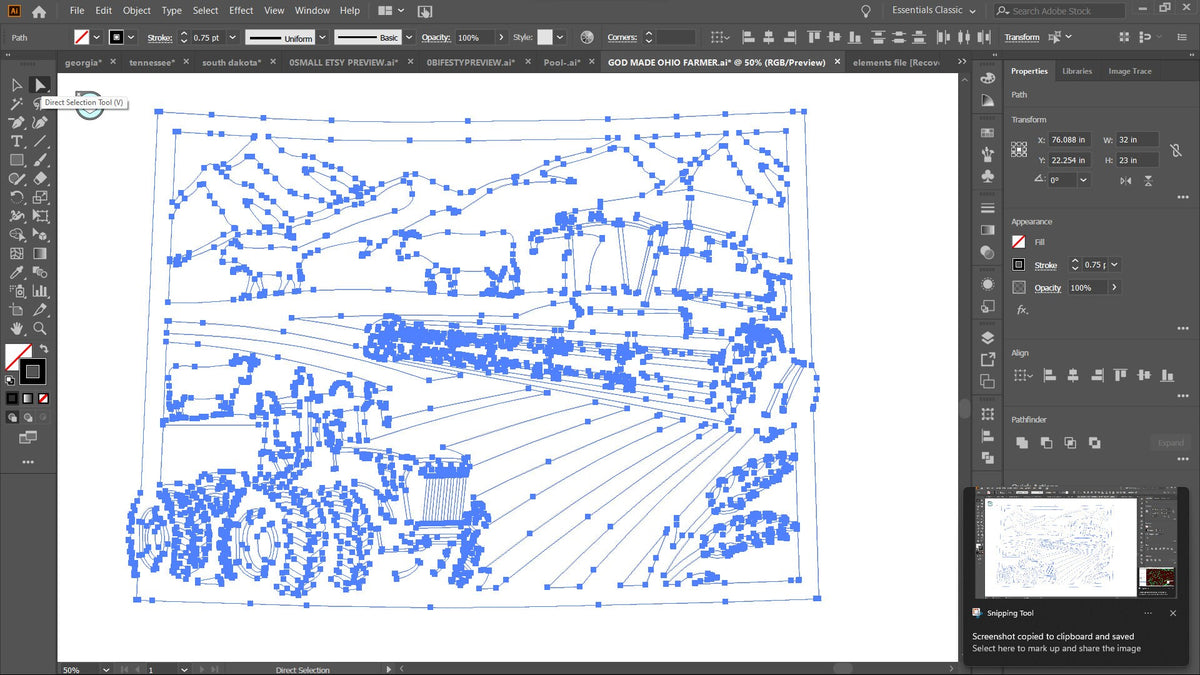 Colorado Farm Signs, Set of 2 vector paths in design software (photo 6)