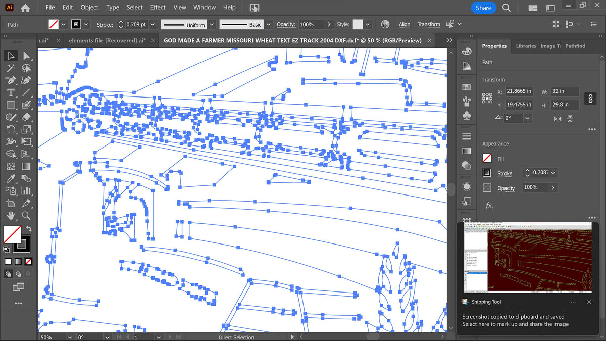 Missouri Tracked Tractor So God Made a Farmer Sign vector paths in design software (photo 4)