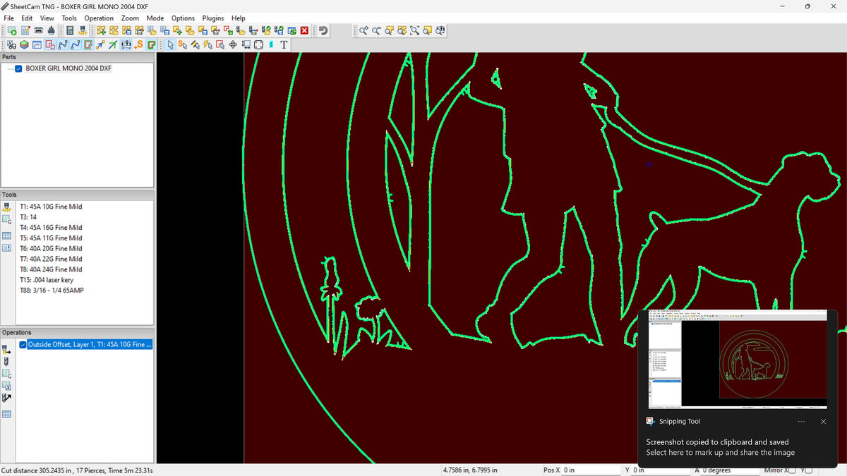 Boxer Girl Dog Monogram vector paths in design software (photo 9)