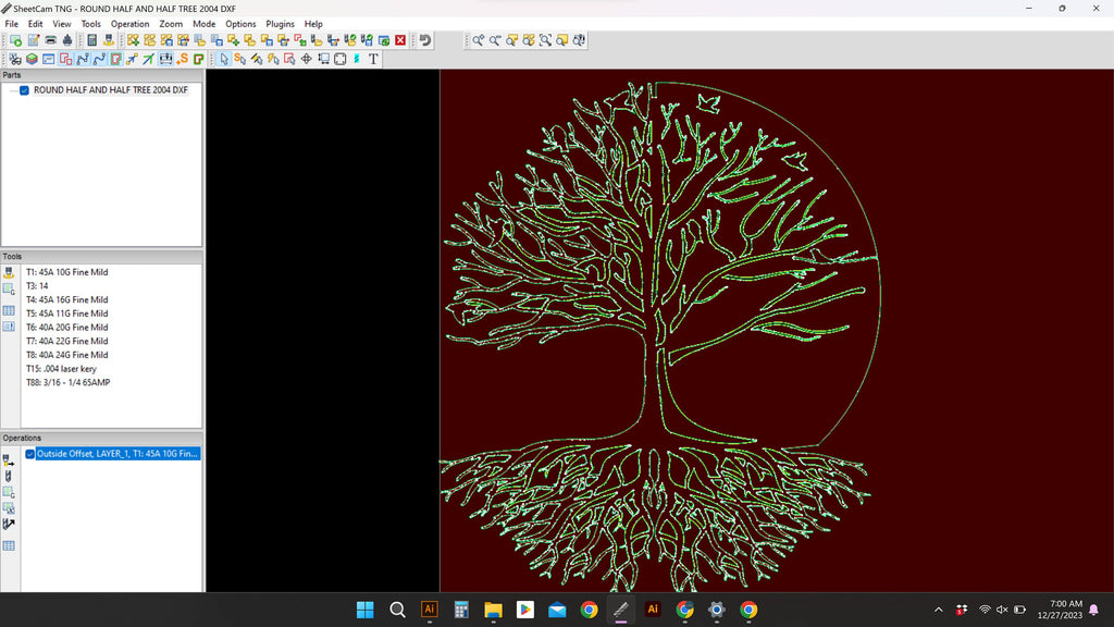 Tree of Life vector paths in design software (photo 8)