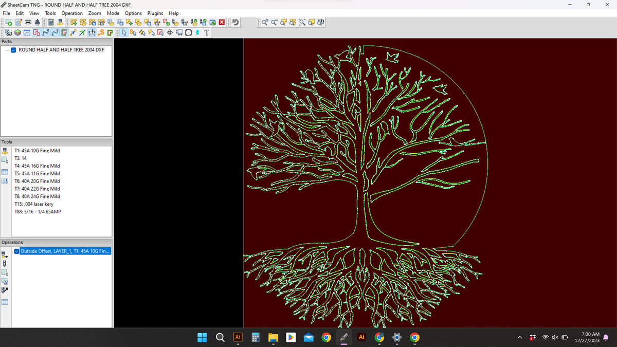 Tree of Life vector paths in design software (photo 8)