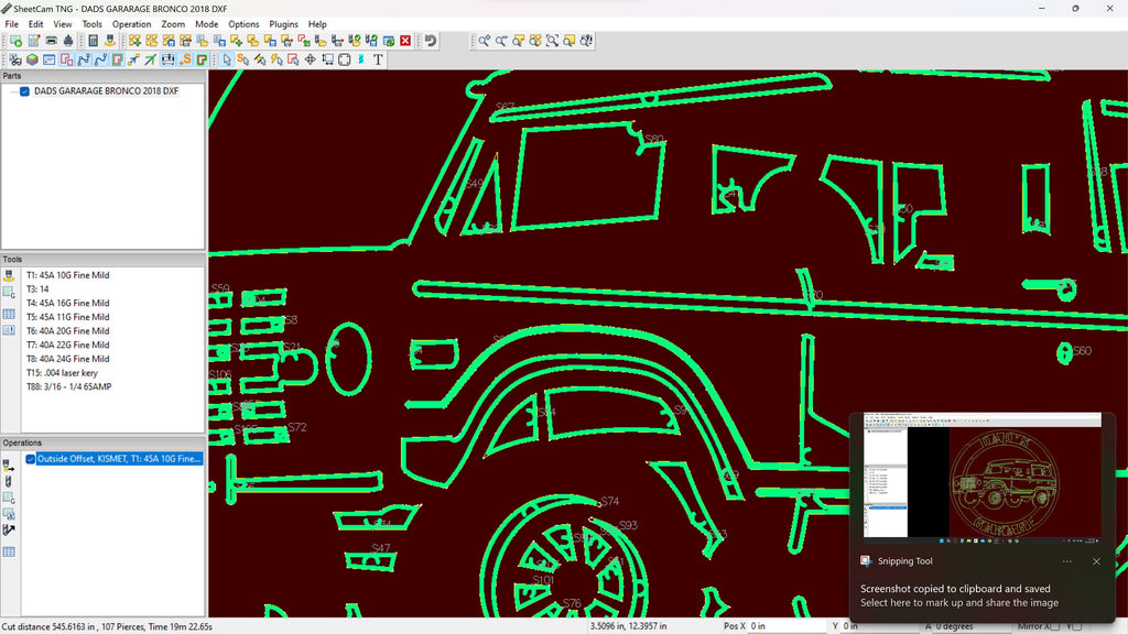 Dad's Garage Bronco Circle vector paths in design software (photo 9)