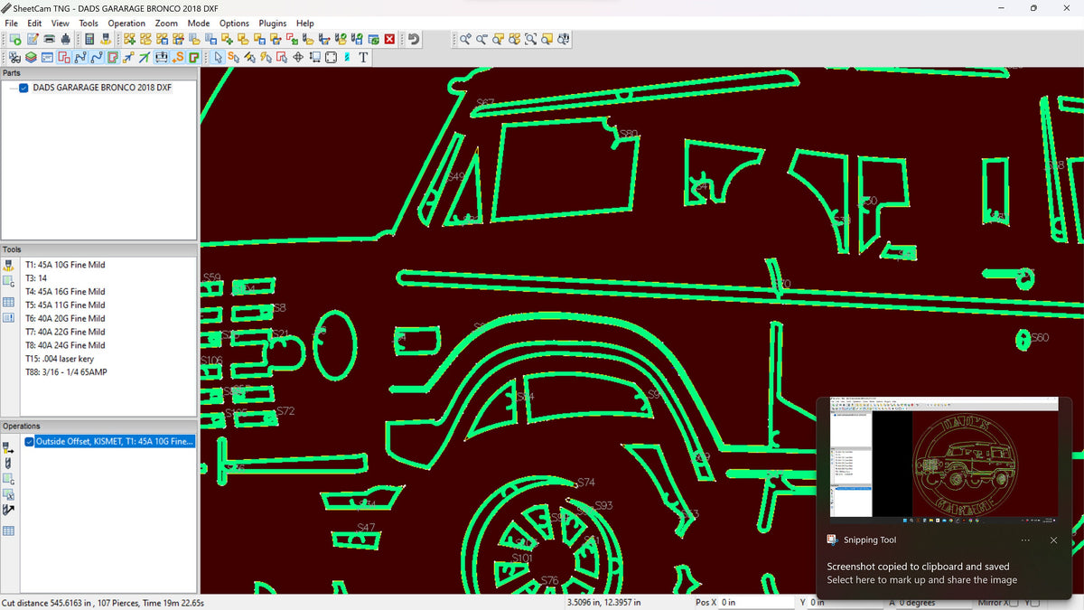 Dad's Garage Bronco Circle vector paths in design software (photo 9)