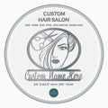 Custom Hair Salon Sign DXF/SVG design preview with file details