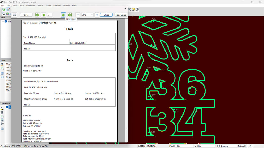 Snow Gauge Measuring Stake vector paths in design software (photo 8)