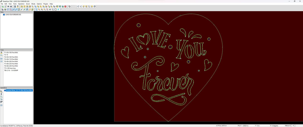 4 Hand-Lettered Valentine Hearts vector paths in design software (photo 5)