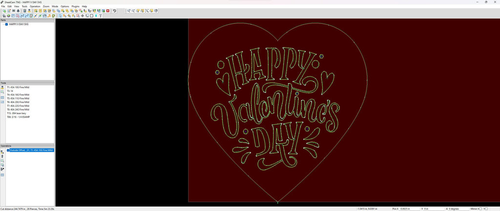 4 Hand-Lettered Valentine Hearts vector paths in design software (photo 6)