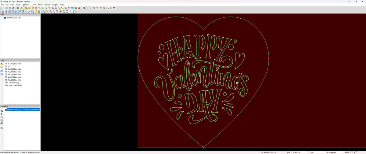4 Hand-Lettered Valentine Hearts vector paths in design software (photo 6)