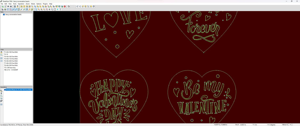 4 Hand-Lettered Valentine Hearts vector paths in design software (photo 9)