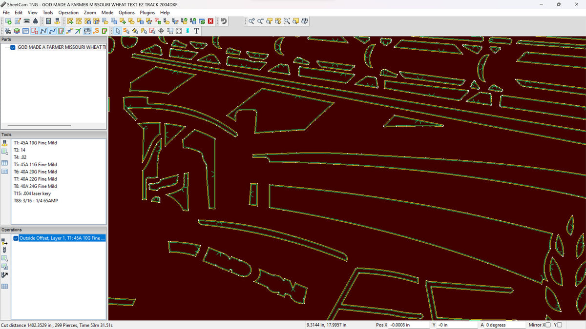 Missouri Tracked Tractor So God Made a Farmer Sign vector paths in design software (photo 5)