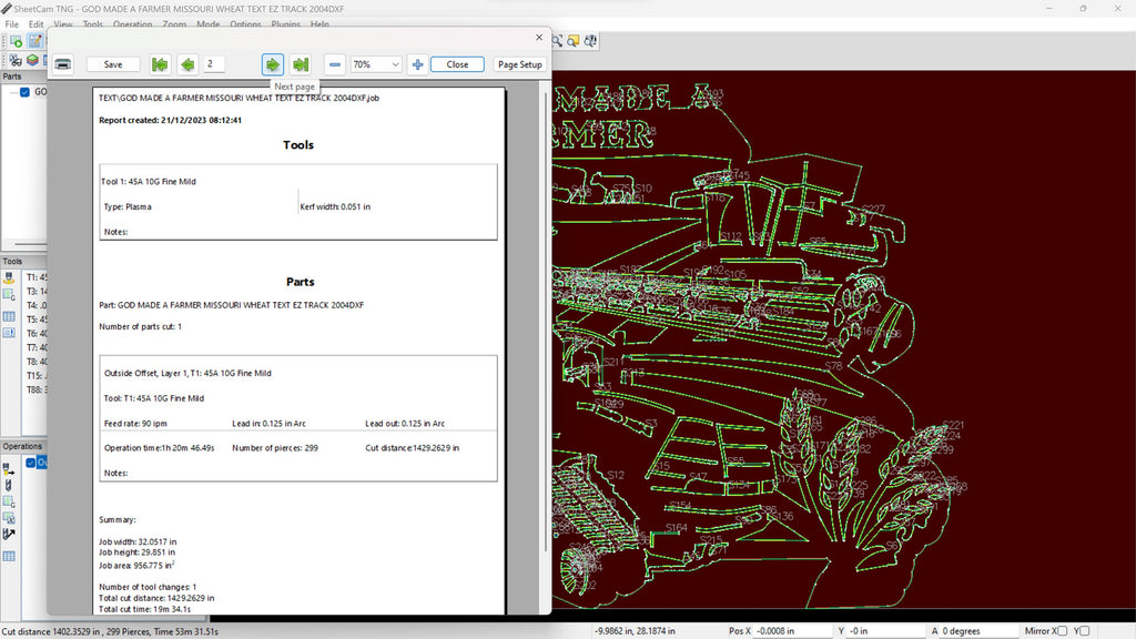 Missouri Tracked Tractor So God Made a Farmer Sign vector paths in design software (photo 7)