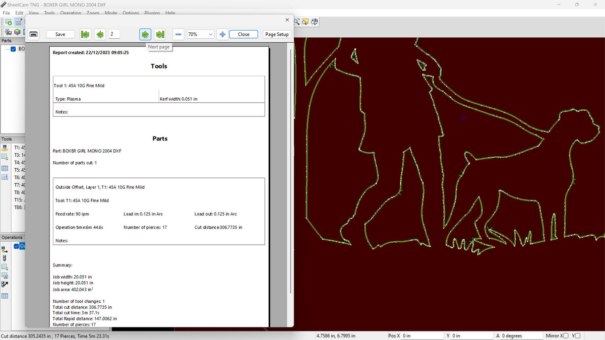 Boxer Girl Dog Monogram vector paths in design software (photo 10)