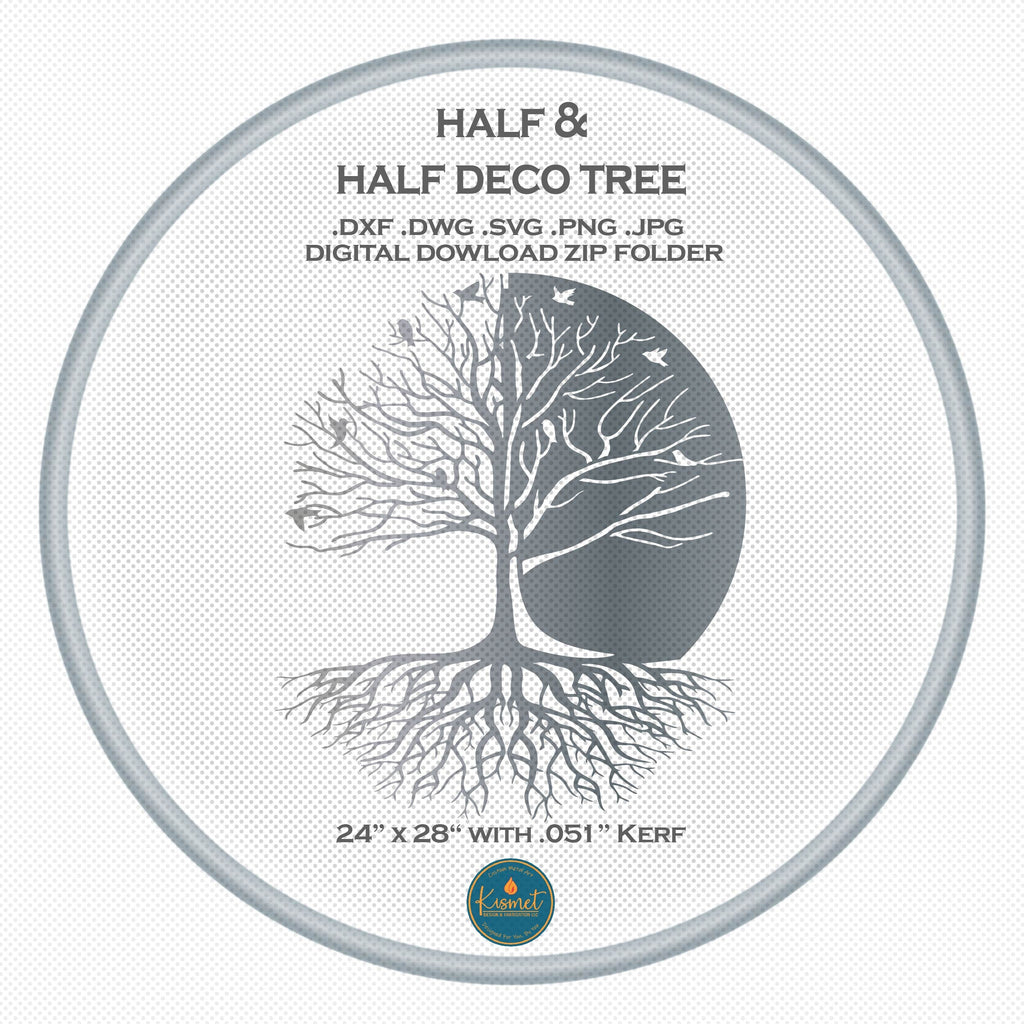 Tree of Life DXF/SVG design preview with file details (photo 2)