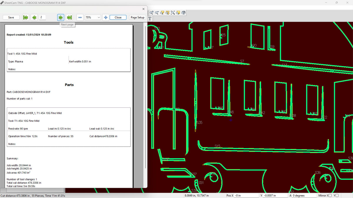 Custom Caboose Train Sign vector paths in design software
