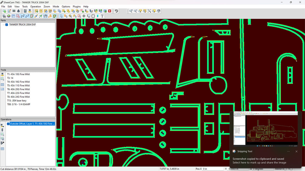 Tanker Semi Truck vector paths in design software (photo 6)