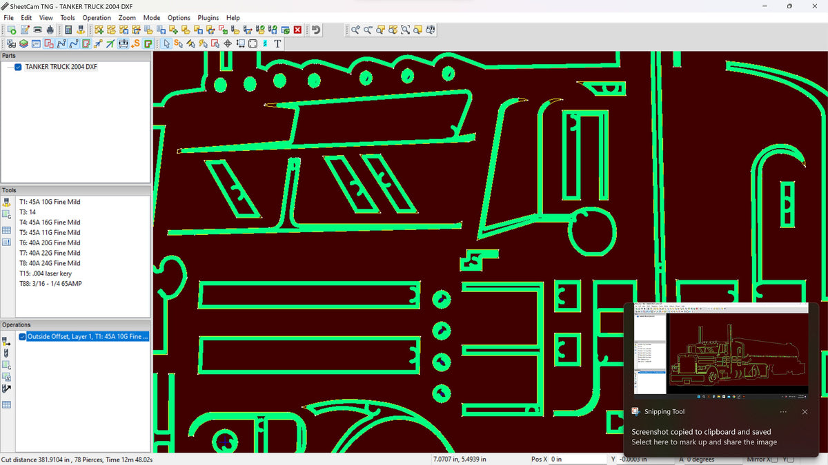 Tanker Semi Truck vector paths in design software (photo 6)