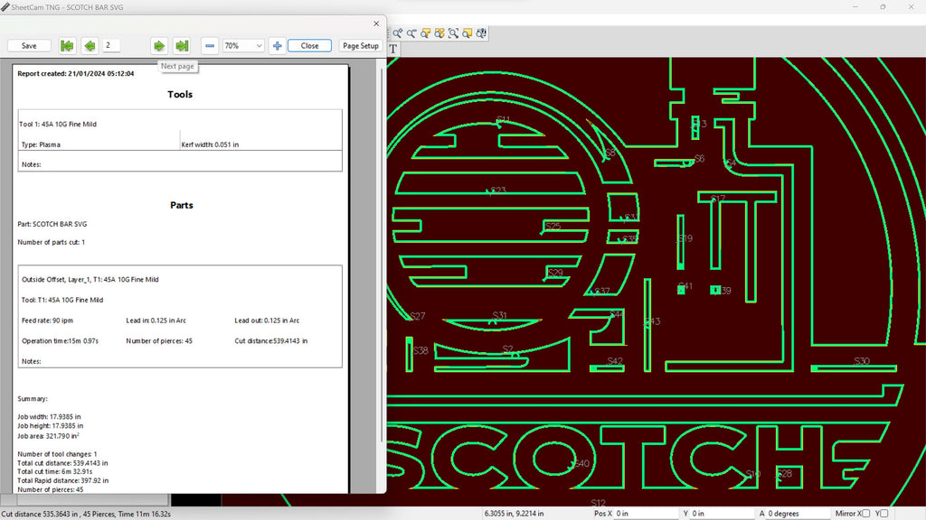 Scotch Bar Sign vector paths in design software (photo 6)