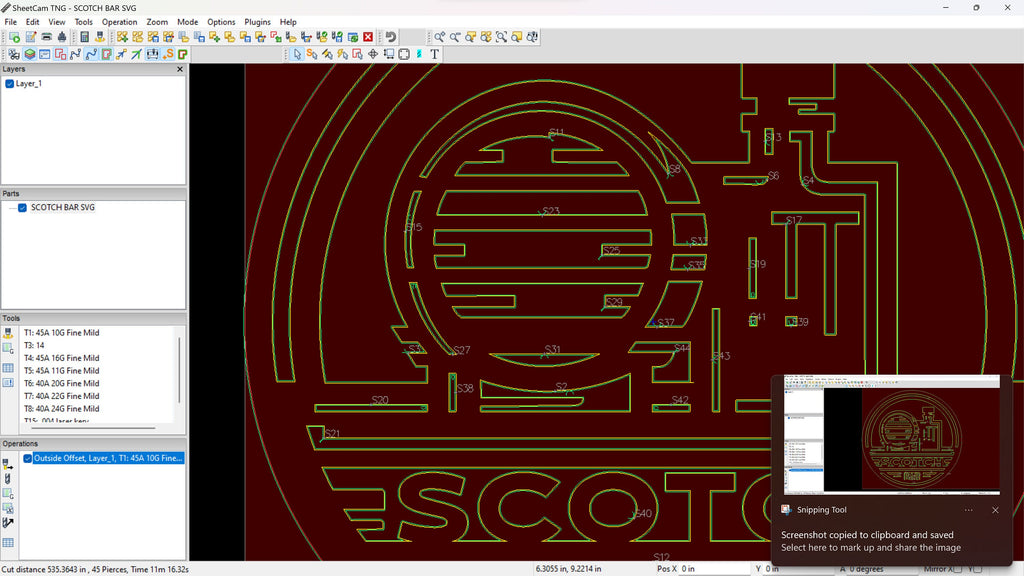 Scotch Bar Sign vector paths in design software (photo 7)