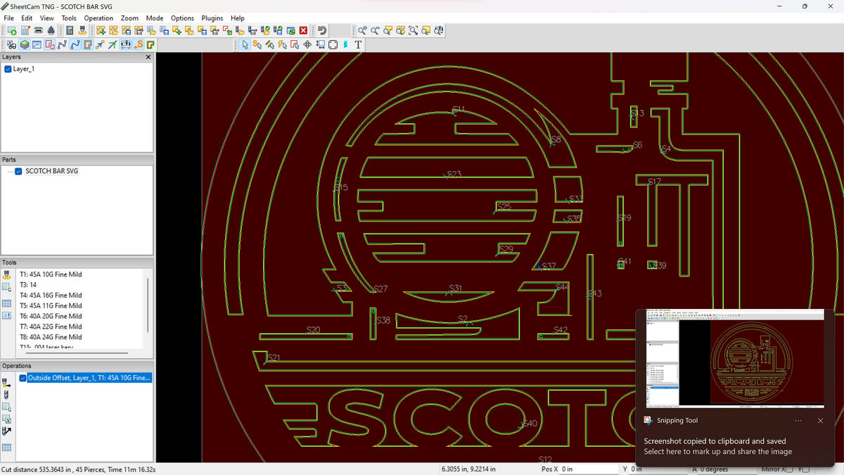 Scotch Bar Sign vector paths in design software (photo 7)