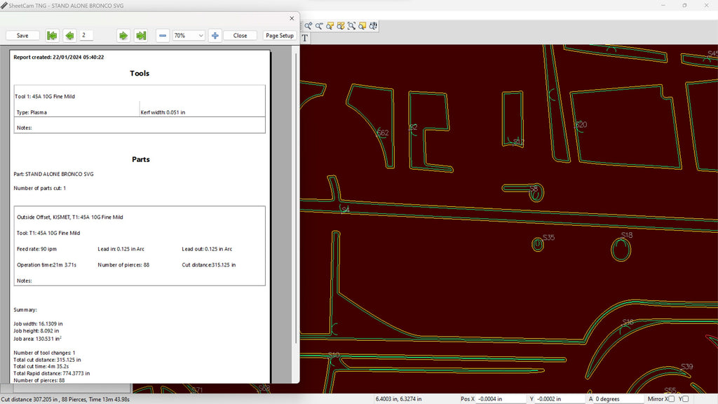 Bronco Truck Sign vector paths in design software (photo 4)