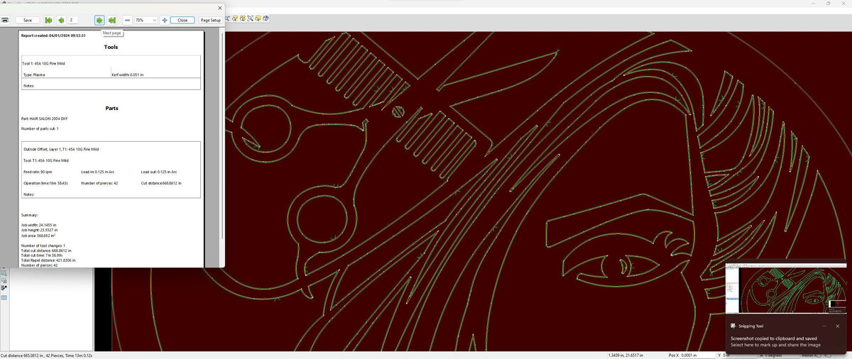 Custom Hair Salon Sign vector paths in design software (photo 6)