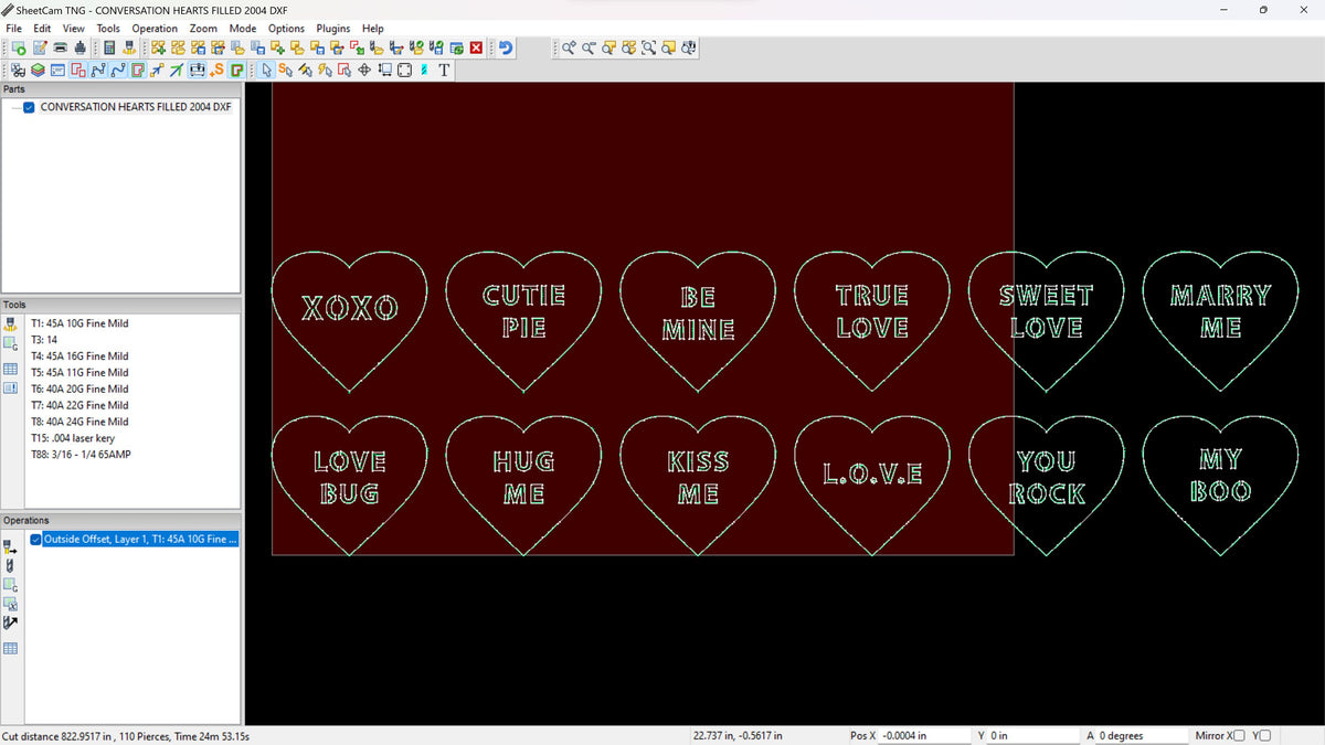 12 Candy Conversation Hearts Set vector paths in design software (photo 6)