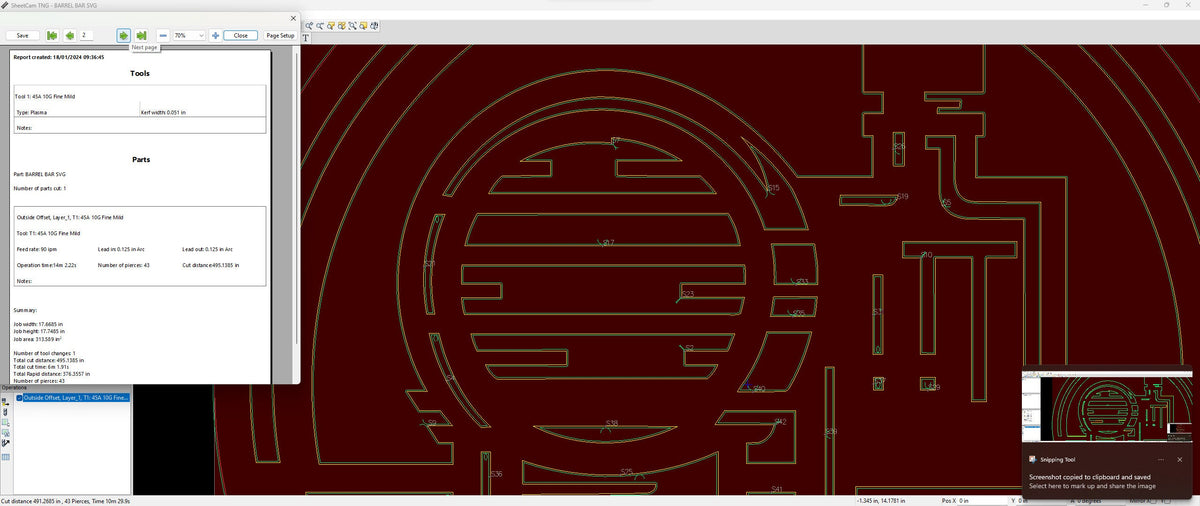 Custom Whiskey Barrel Bar Sign vector paths in design software (photo 8)