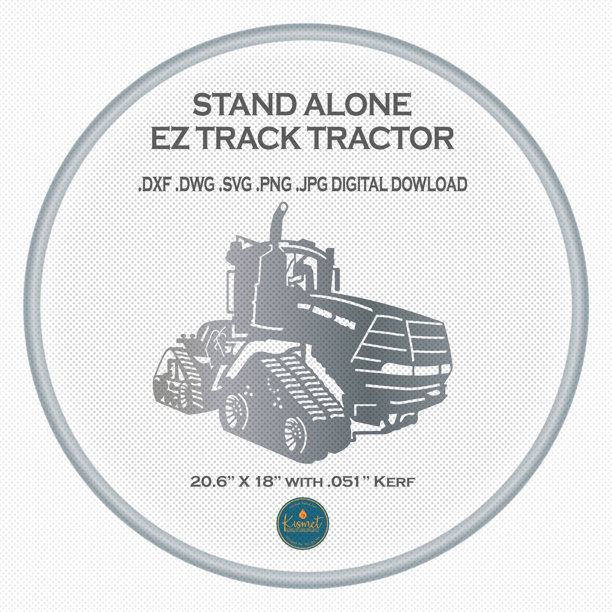 Farm Tractor Sign DXF/SVG design preview with file details (photo 2)