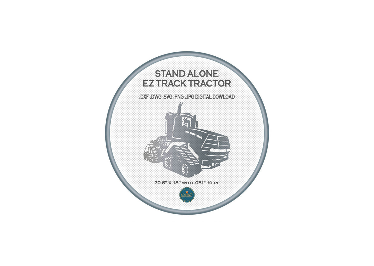 Farm Tractor Sign DXF/SVG design preview with file details