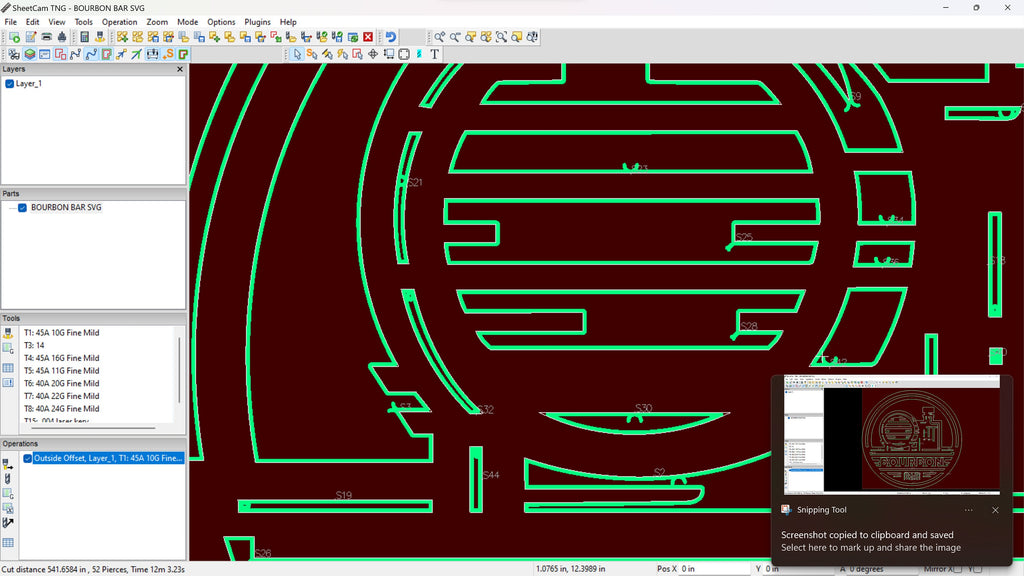 Bourbon Bar Round Banner Sign vector paths in design software (photo 8)
