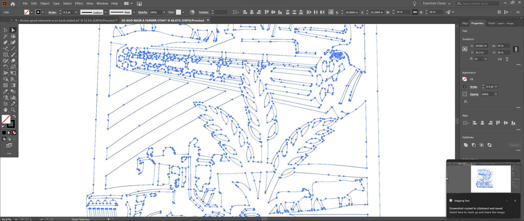 Utah So God Made a Farmer Sign vector paths in design software (photo 8)