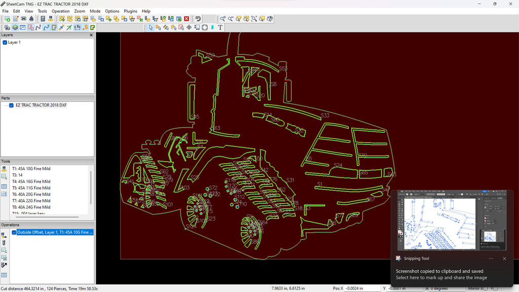 Farm Tractor Sign vector paths in design software (photo 8)