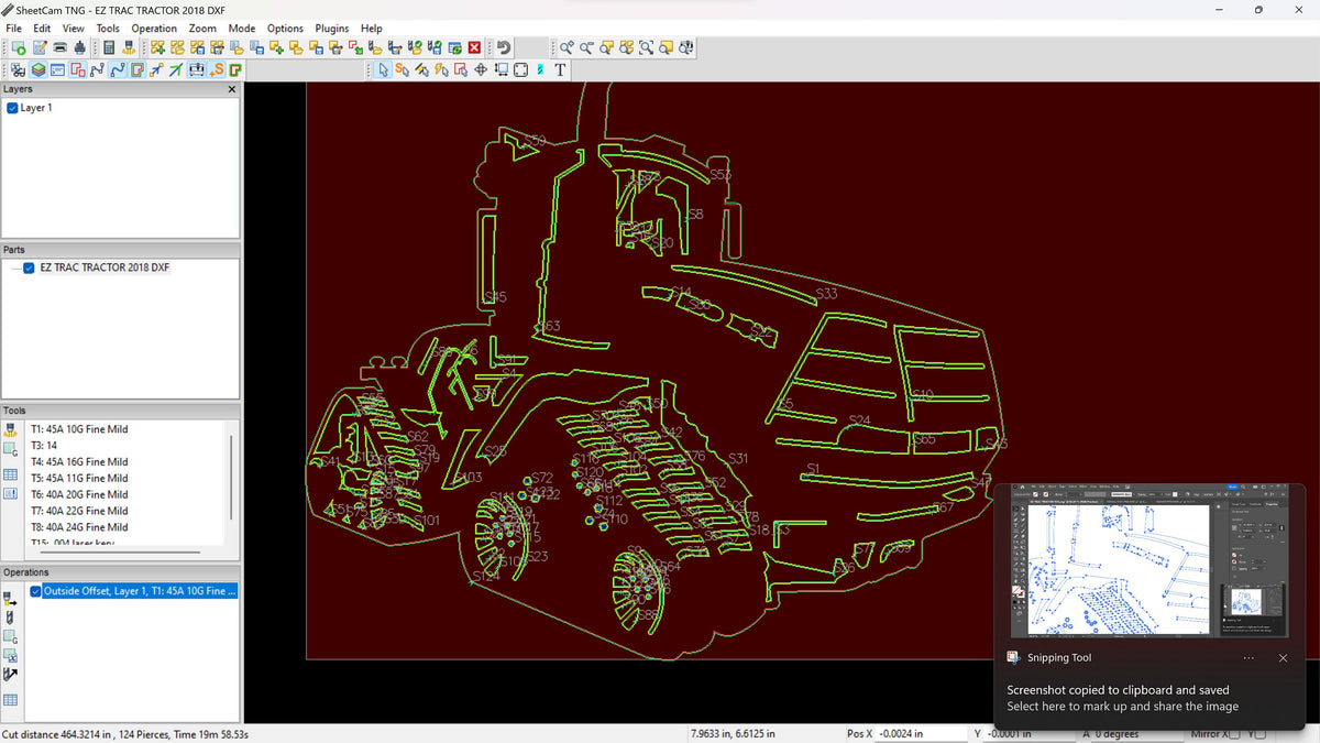 Farm Tractor Sign vector paths in design software (photo 8)