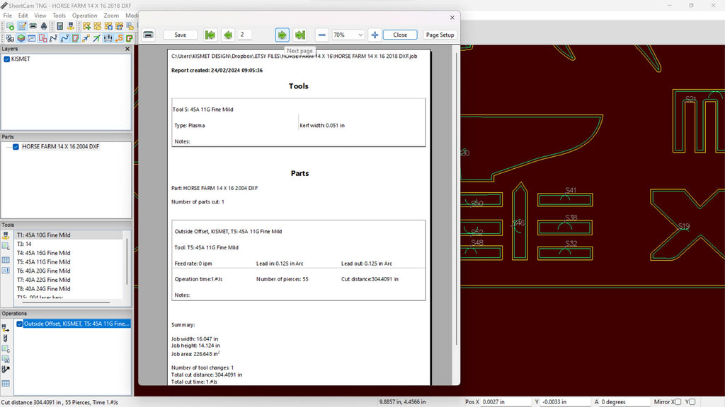 Two Horses Farm Monogram vector paths in design software (photo 7)