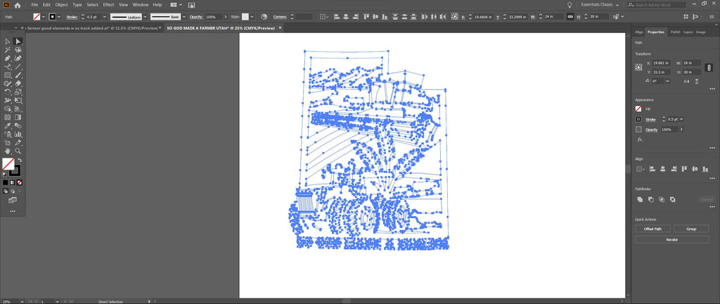 Utah So God Made a Farmer Sign vector paths in design software (photo 5)