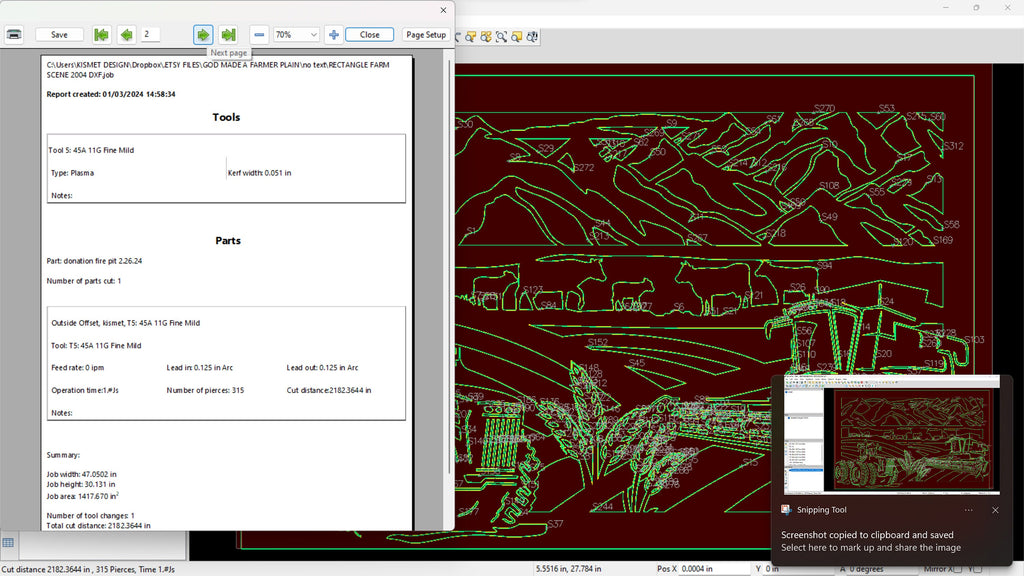 Rectangle Farm Scenes, Set of 2 vector paths in design software (photo 10)