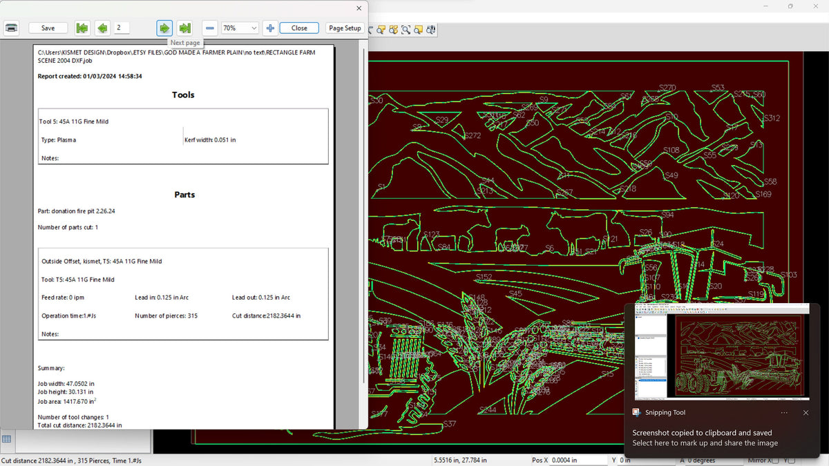 Rectangle Farm Scenes, Set of 2 vector paths in design software (photo 10)