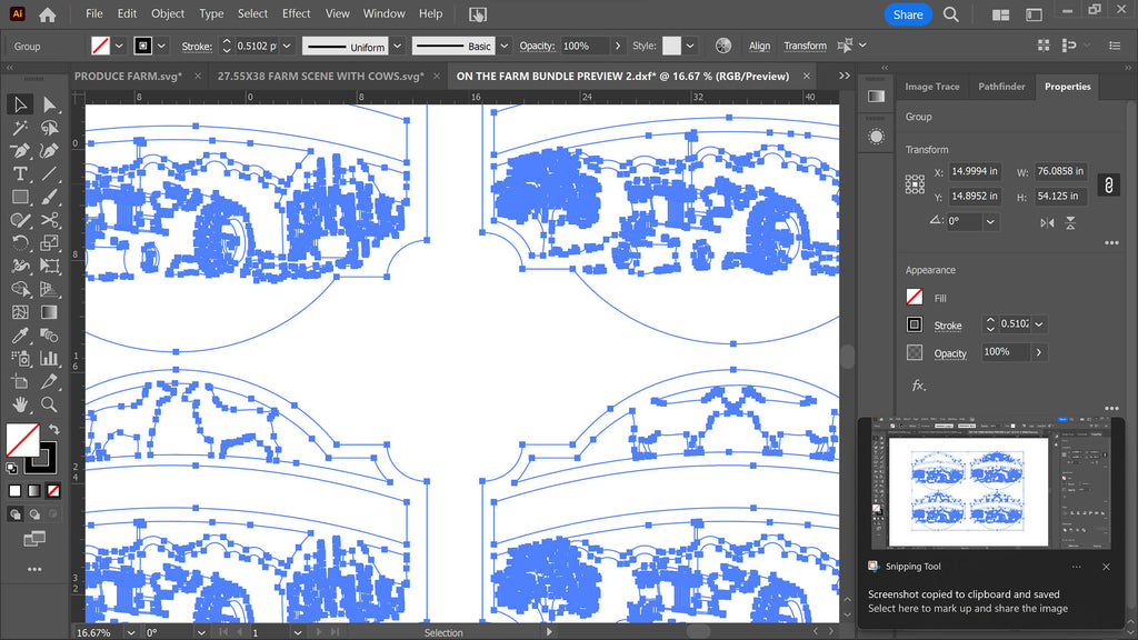 Farm Name Signs, Set of 4 vector paths in design software
