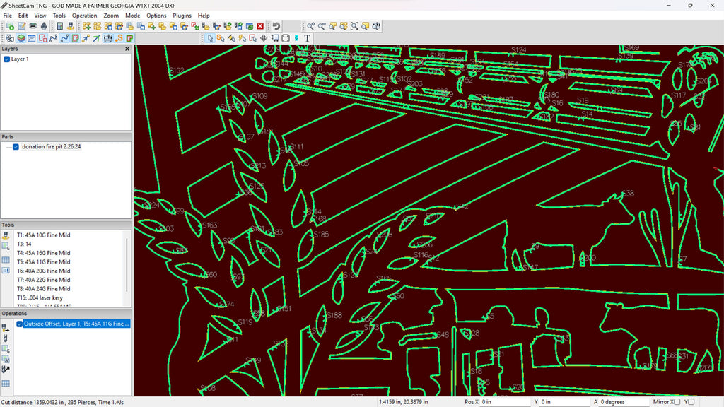 Georgia So God Made a Farmer Sign vector paths in design software (photo 7)