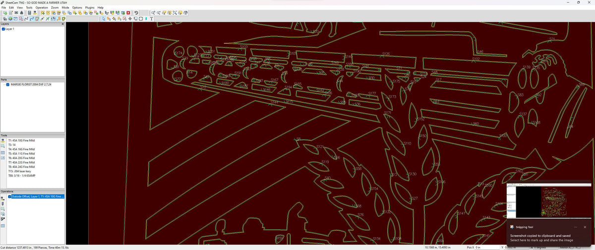Utah Farm Scene Sign, No Lettering vector paths in design software (photo 7)