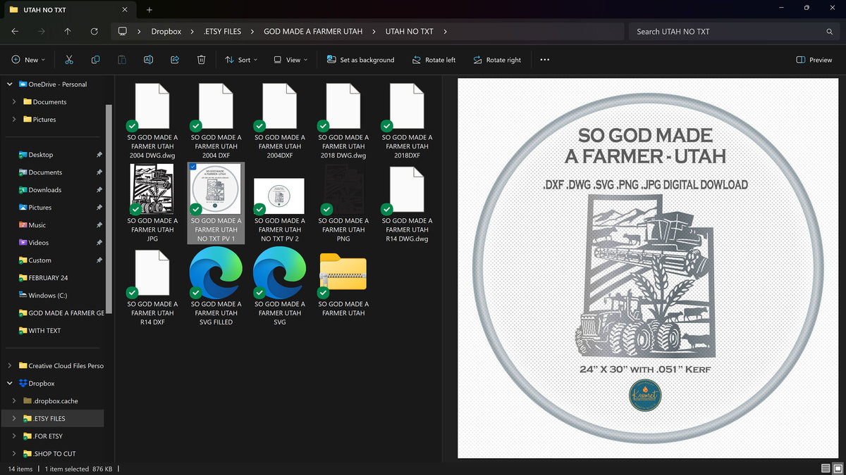 Utah Farm Scene Sign, No Lettering vector paths in design software