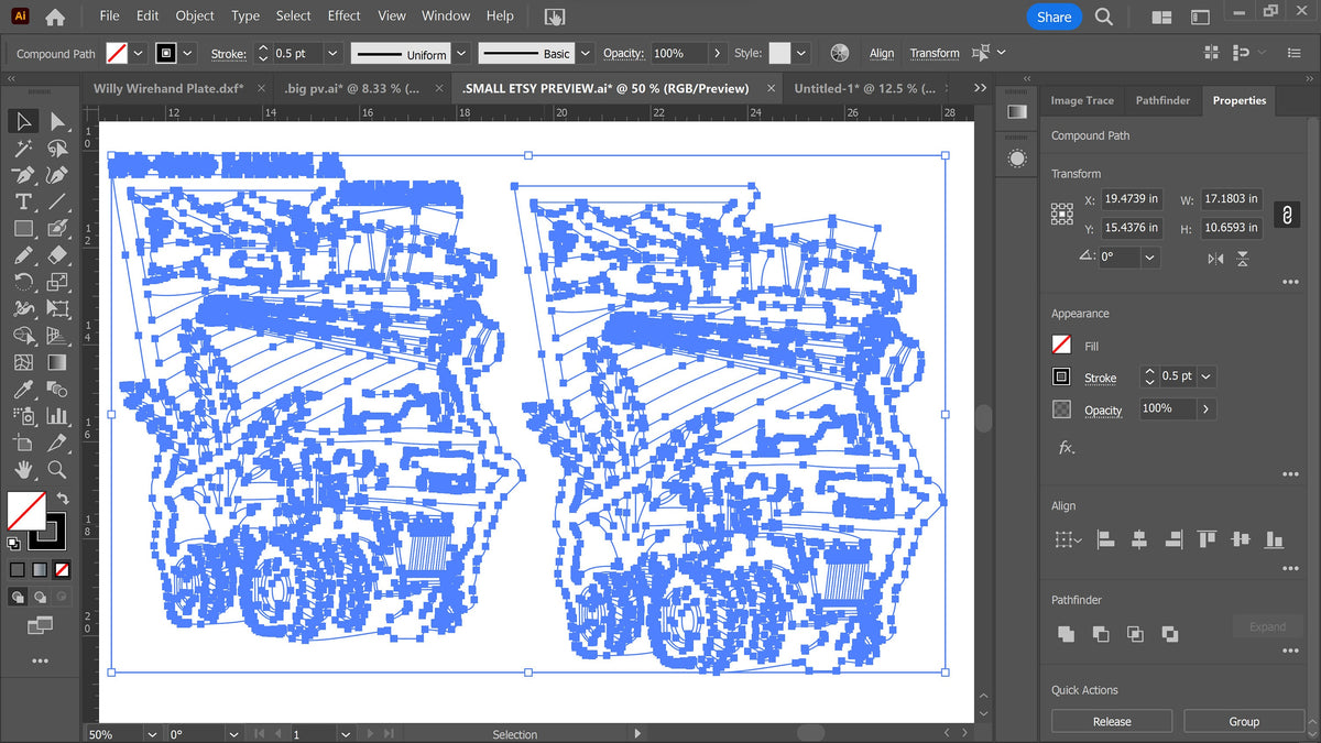 Georgia Farm Signs, Set of 2 vector paths in design software (photo 4)